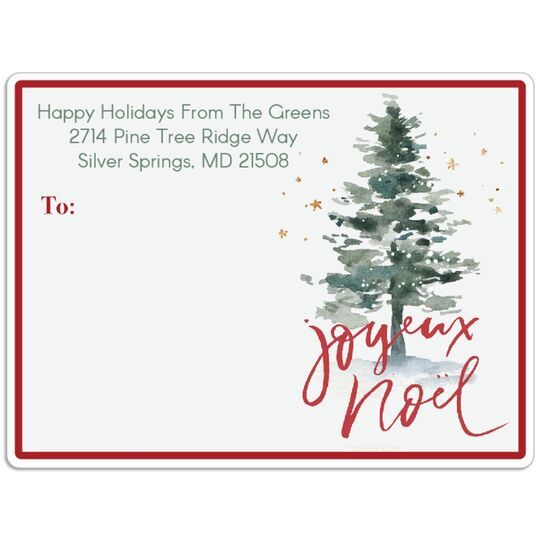 Joyeux Noel Shipping Labels